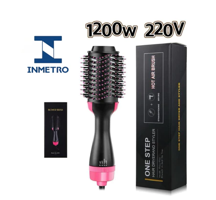 Escova Secadora Alisadora Elétrica Quente Cabelo com 3 em 1 Hair Styler 110v e 220v