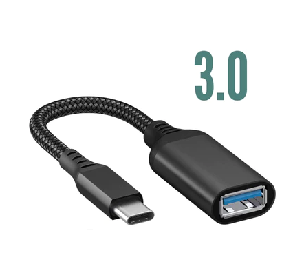 Cabo Adaptador OTG USB para Tipo C Mouse Teclado Pendrive 3.0