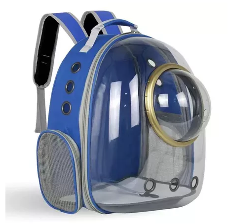 Mochila Astronauta Transparente Visão Passeio Respirável Para Gato