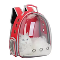 Mochila Astronauta Transparente Visão Passeio Respirável Para Gato